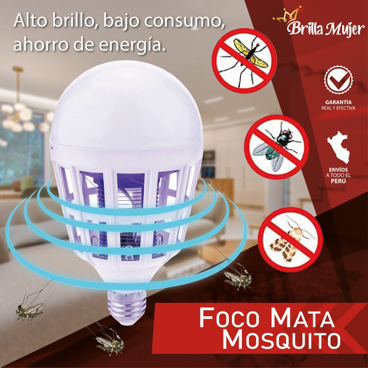 FOCO LED MATA MOSQUITOS